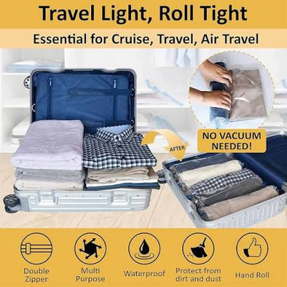 Vela 2-in-1 Under-Bed Fabric Storage Chest with Built-in Vacuum Compression Bag